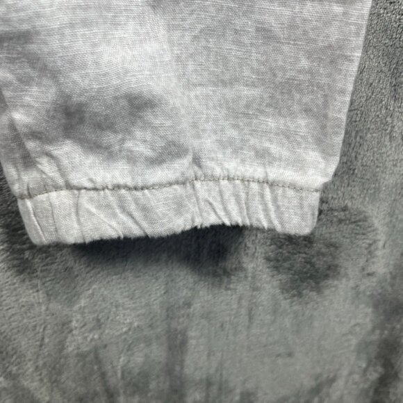 Athleta Linen Pants Jogger Womens Size 16 Gray Mirco Cheetah Abalone Summer - Picture 7 of 11